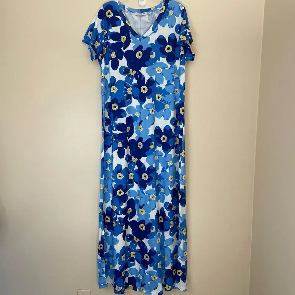 6.NEW! Misslook| Medium| Maxi| Cotton| Shirt | Dress